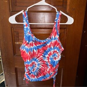 Tie-Dye Scrunch Tank Top
